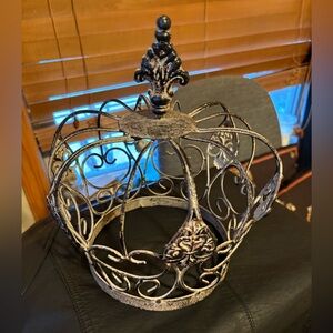 Decorative Metal Crown Adorned by Fleur de Lis